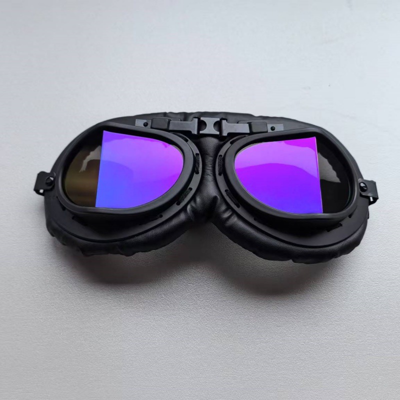 折角黑哈雷风镜电动车自行车防风沙眼镜面罩运动风镜骑行护目镜