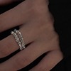 Ring, fashionable starry sky, silver 925 sample, simple and elegant design, on index finger