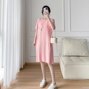 8621#(Real Shot) Summer New Modal Breastfeeding dress