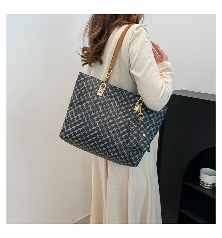 750g Weight Zipper Closure Type Double Shoulder Straps Strap Type Bag Sets Bags Type Daily Occasion PU Material Women's Backpack Backpack Geometric Pattern All Seasons Season Women's Gender Elegant, Basic Style Square Shape Women's PU Geometric Elegant Basic Square Zipper Bag Sets 11
