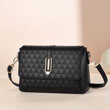 新款压花跨境小包包女潮时尚百搭真皮单肩小挎包韩版爆款手提