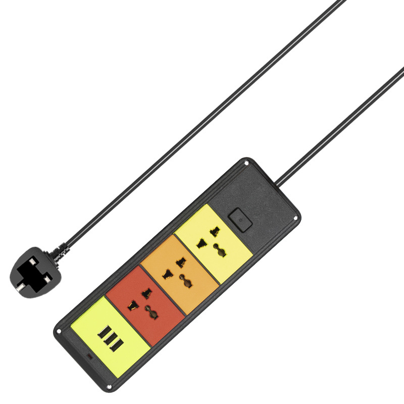 Gelistar国际通用孔插座转换器多孔带USB带线多功能插排排插插板