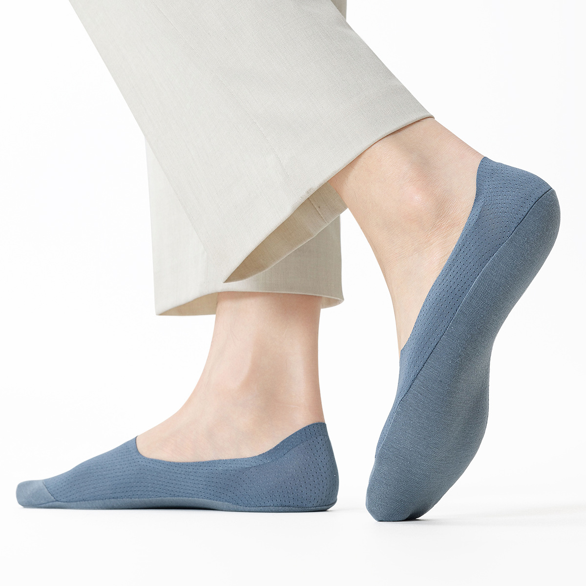 Calcetines invisibles para hombres calcetines de verano delgadas anti-hidrosas calcetines de barco antideslizantes no se caen calcetines de algodón superficial transpirables al por mayor