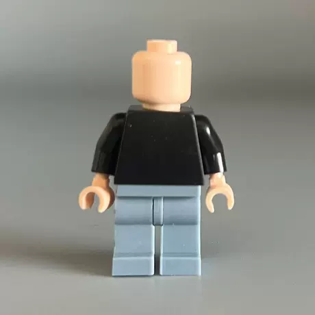 Body minifigure-black on top and light blue on bottom