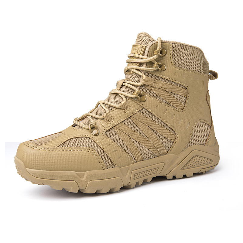 Botas militares de venta directa de fábrica de talla grande transfronterizas, botas tácticas, botas para hombres y mujeres, botas de senderismo, zapatos de camping al aire libre resistentes al desgaste