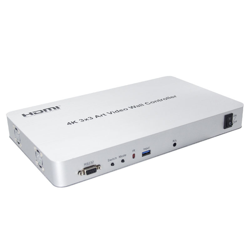 原厂供应 4K带异行拼接器3*3 9面拼接屏控制器 4K3*3拼接器