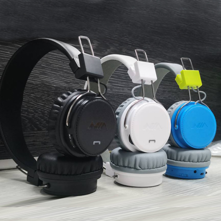 NIA-X1 auricular Bluetooth Tarjeta de reproducción de radio compacto diseño plegable