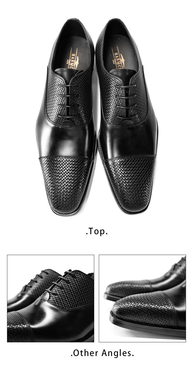 [One piece is also ex-factory price] Three-joint men's shoes business dress British leather shoes men's Oxford shoes_vogvips.com