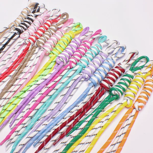 In-Stock Colorful Trendy Rope Polyester Miu Series Rope Pendant Knotted Thin Rope Braided Rope Lanyard Factory