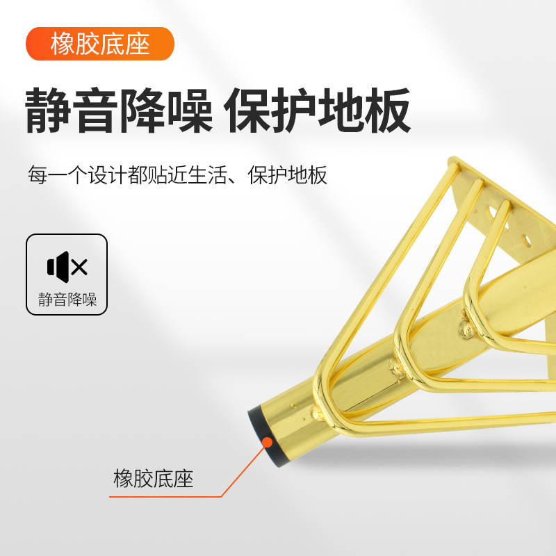 Fábrica de pelo recto de estilo europeo soporte de metal pie gabinete pie transfronterizo dedicado hardware pie accesorios muebles soporte sofá pie