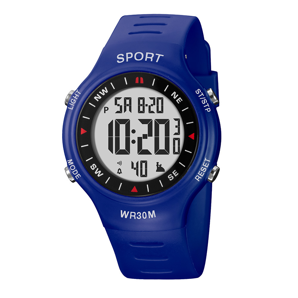 Estudiantes de secundaria y preparatoria cronógrafo deportivo reloj electrónico multifuncional moda alarma luminosa reloj electrónico digital al por mayor