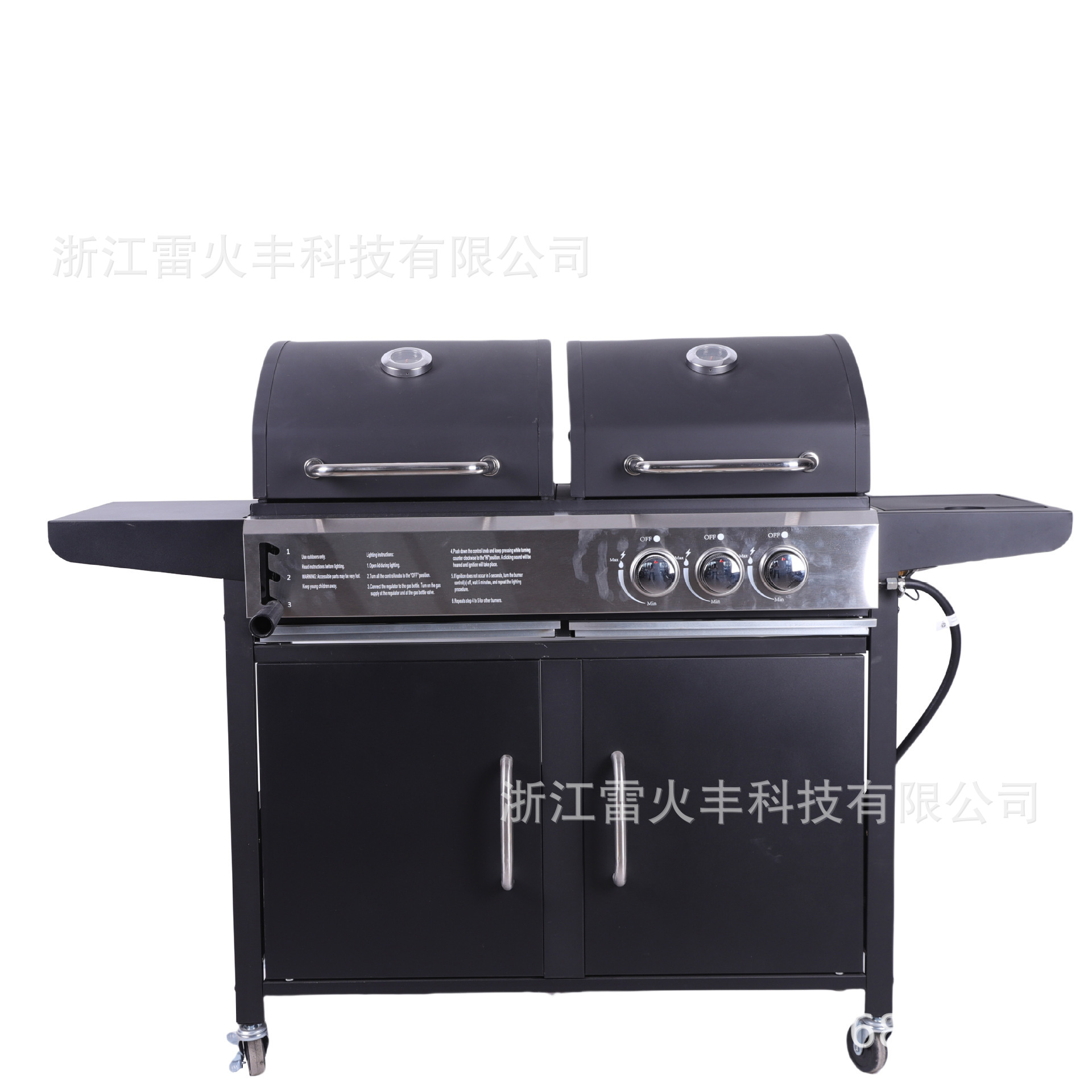 Parrilla de Gas para Exteriores Metal Multifuncional, Portátil, Plegable para Camping