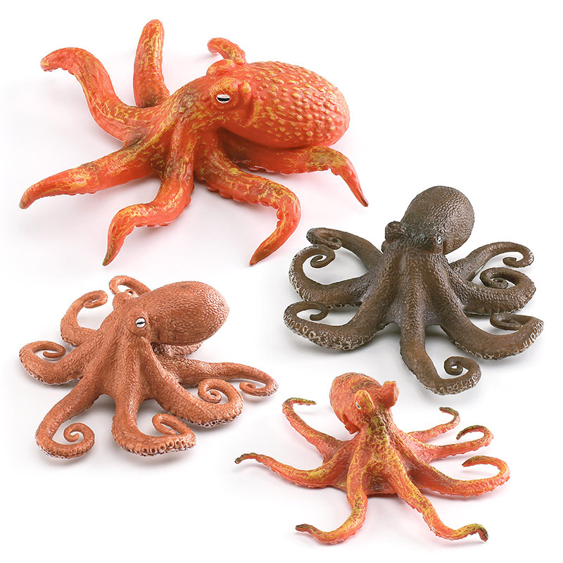 Amazonas simulación modelo animal marino pulpo sentado casa de piedra submarino biológico juguete decoración Escritorio