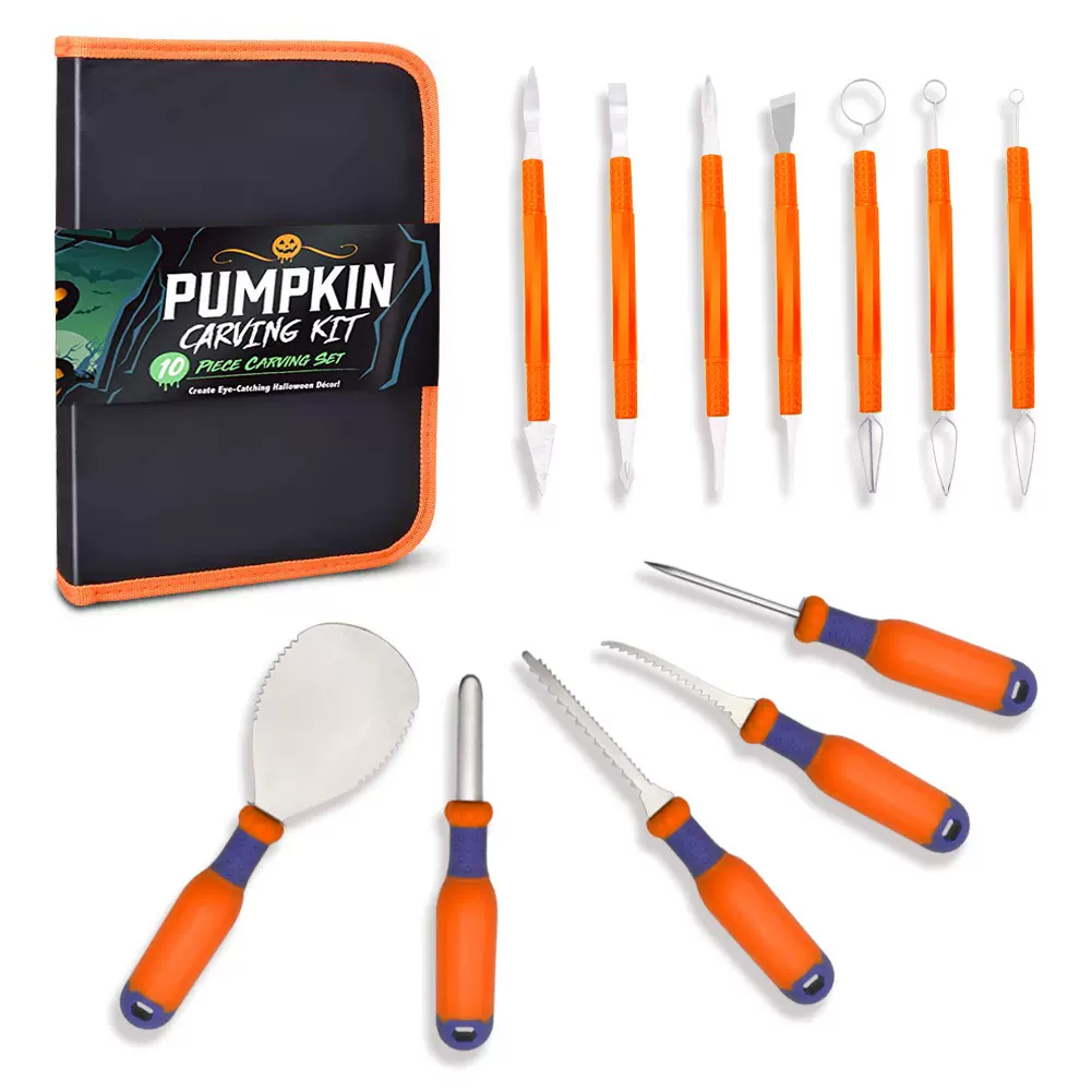 pumpkin carving kit亚马逊热卖雕刻刀12件套南瓜雕刻工具套装