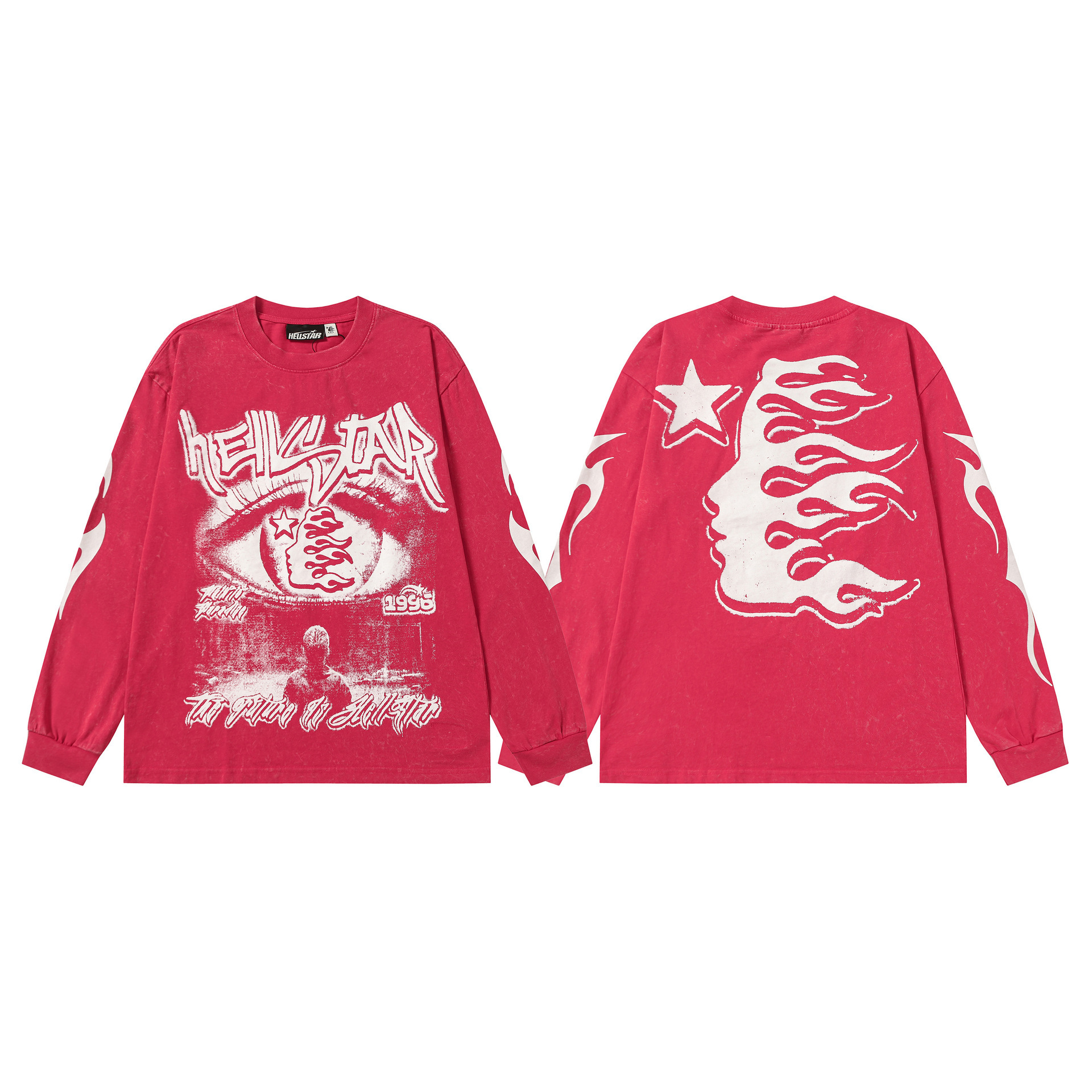 Hellstar Red Eye Flame T-shirt Red