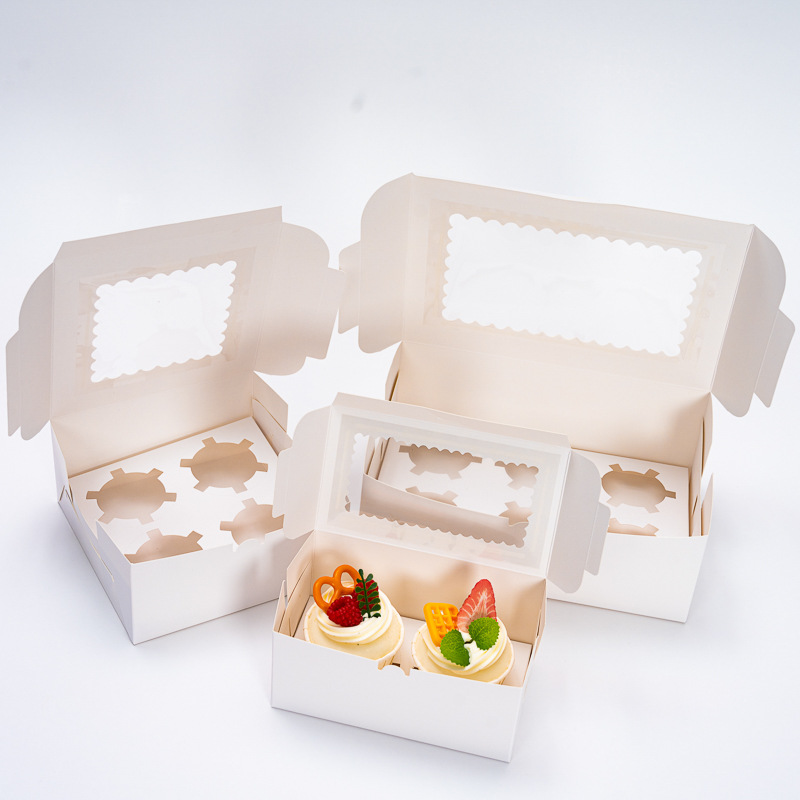 Cupcake box 1 piece 2 pieces 4 pieces 6 pieces 12 pieces muffin cup…