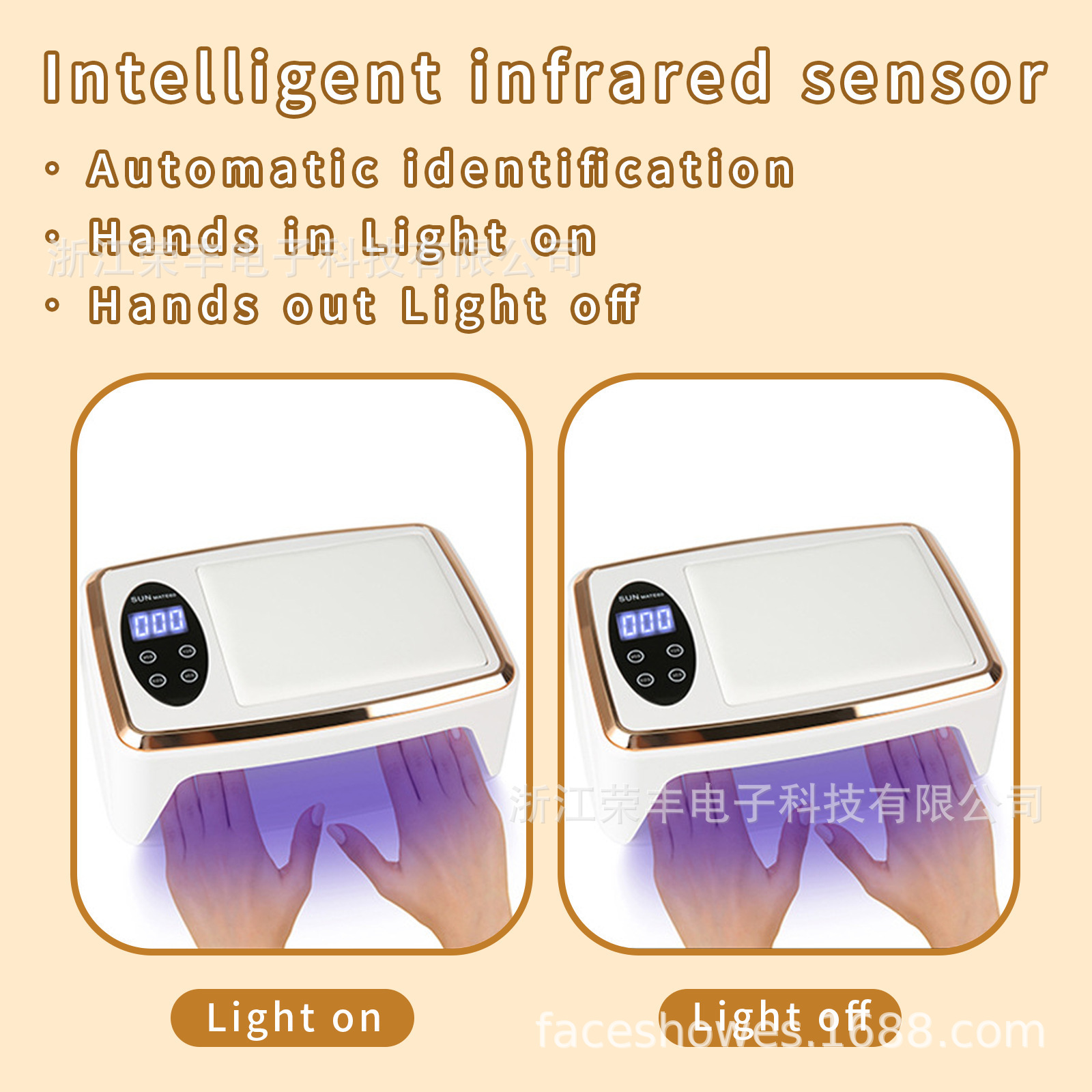 Lámpara UV para Manicura con Cojín de Gran Espacio y Alta Potencia para Salón de Uñas image 5