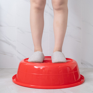 Factory direct big red laundry basin farming market super thick not rotten plastic Big Basin everyone use bath shallow basin