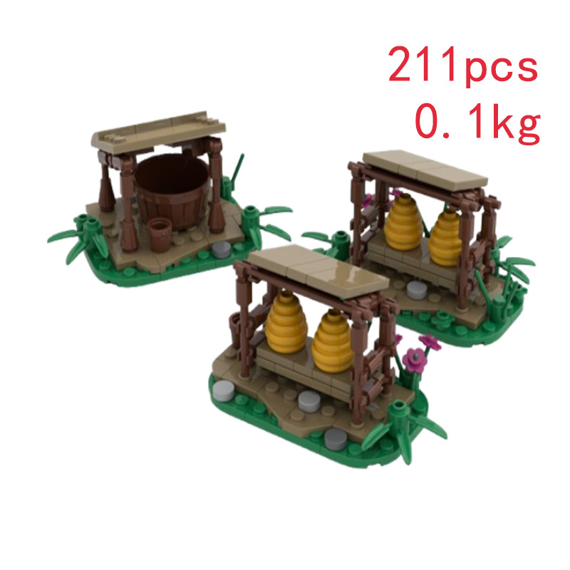 Beekeeping Base Building Blocks Educational Assembly Toy Set_voghion.com