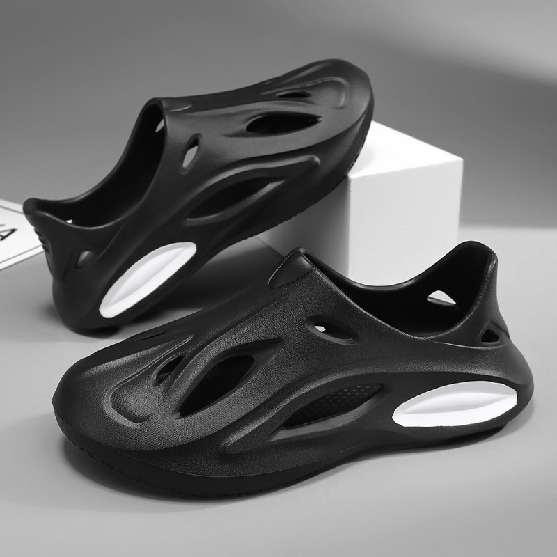 Zapatos de verano para hombres en interiores y al aire libre 2024 Eva rojo en línea un zapato con zapatillas frías