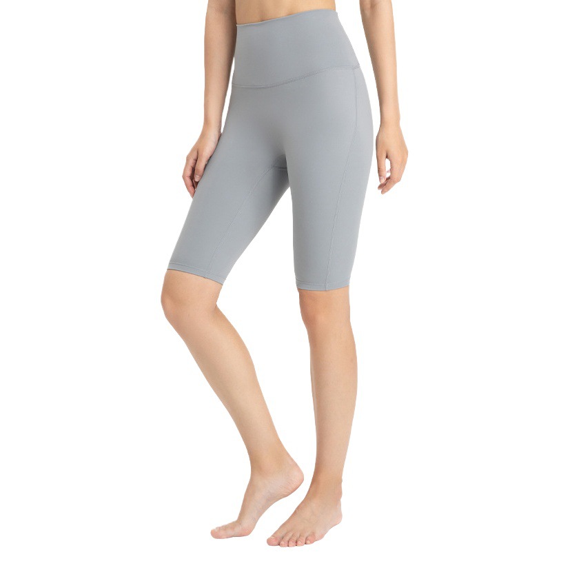 Lycra pantalones cortos deportivos de secado rápido verano estiramiento cintura alta vientre contracción cadera belleza de cinco puntos pantalones de yoga pantalones de ciclismo ropa exterior de las mujeres