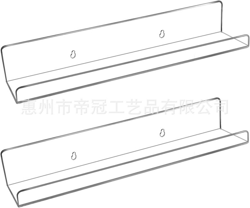Acrylic Children Floating Shelf Adhesive Sticker Window Transparent Invisible Bookshelf Kindergarten Decorative Toy Storage