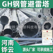 通讯基站工厂热镀锌11米避雷针塔GH-1GH-2 环形钢管防雷塔