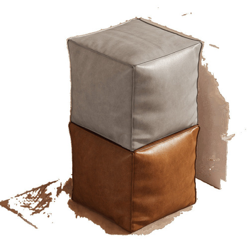 Lazy man's seat cushion idle old clothes storage sofa low stool living room balcony footrest leather Morocco