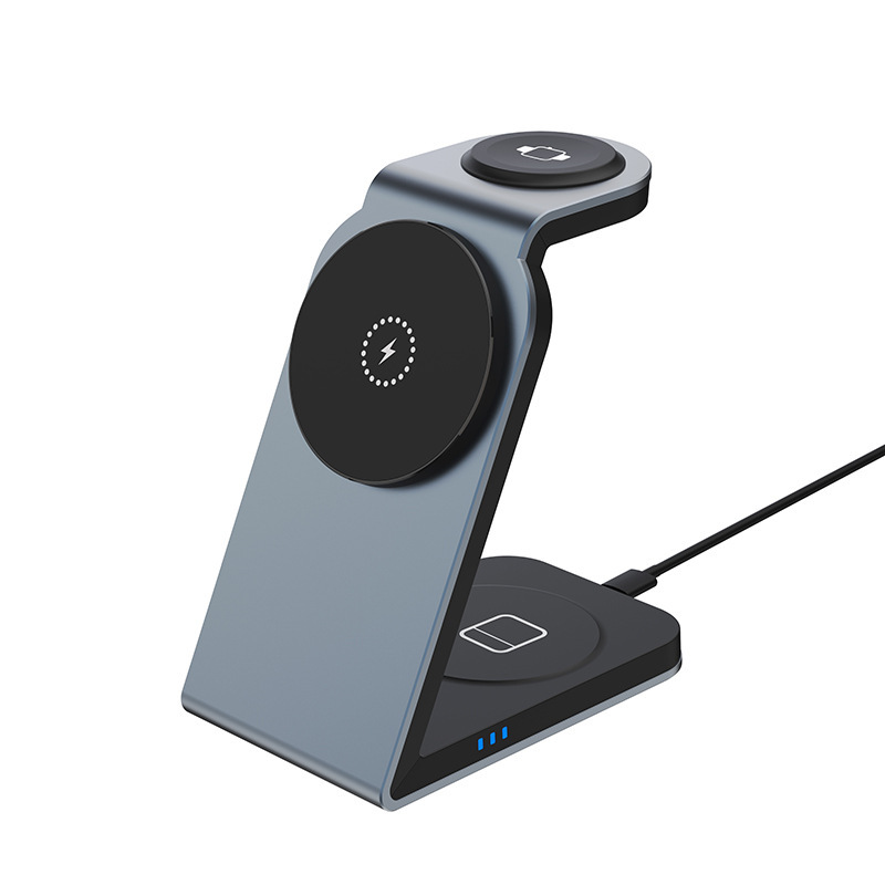 新しい SW18 金属磁気スリーインワンワイヤレス充電器 QI2 ワイヤレス充電器 Apple 携帯電話時計ギフトに適しています|undefined