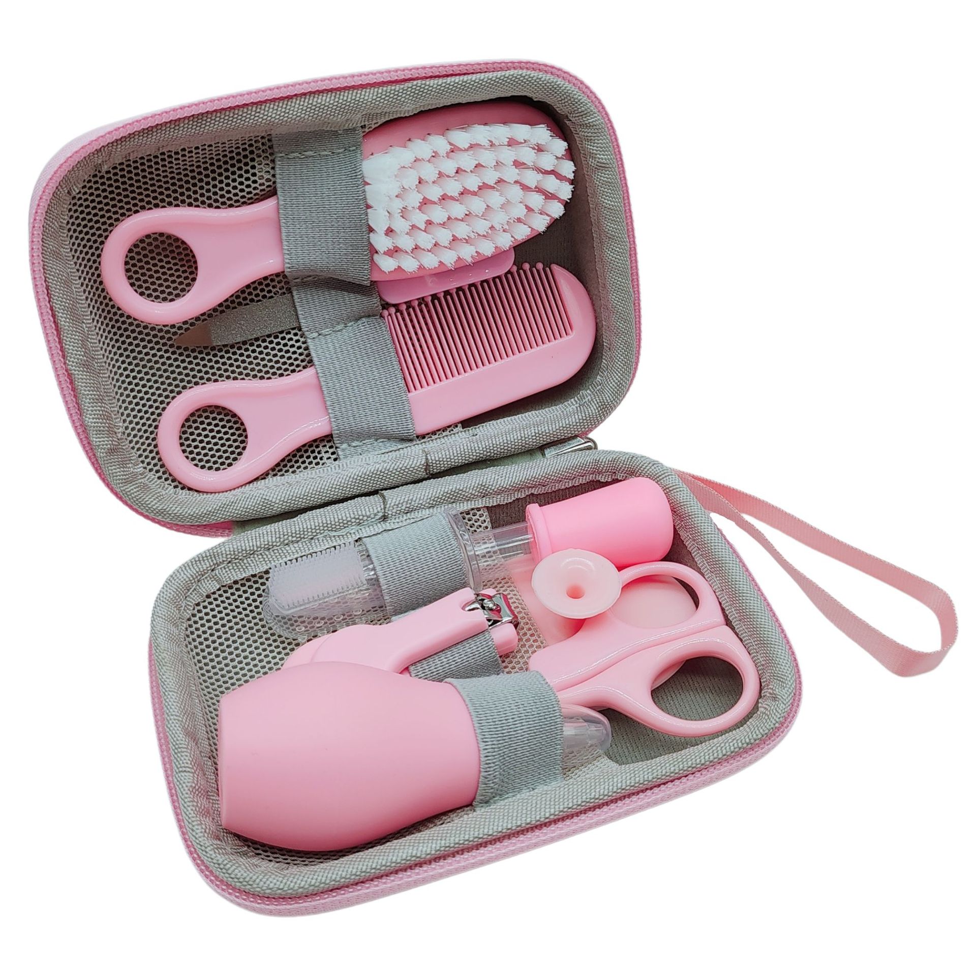 Nuevo cuidado infantil 8 unidades traje infantil cortaúñas nariz clip medicina alimentador diario Lavado y cuidado