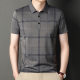 2025 Summer Ice Silk Cotton Short-sleeved T-shirt Men's Real Pocket Lapel Loose plus size T-shirt Middle-aged Men's POLO Shirt