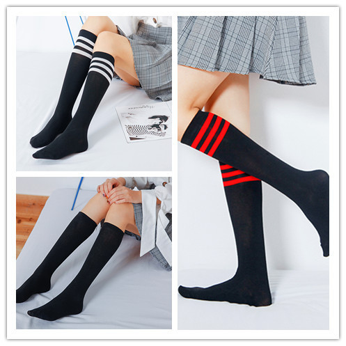 Long socks for women's calves spring and summer student long socks knee-high socks Japanese jk stockings college style knee-high socks pile socks