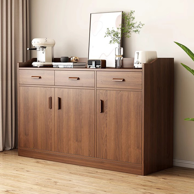 Solid Wood Sideboard New Chinese Style Living Room Wall Integrated Storage Cabinet Kitchen Cabinet Tea Cabinet Sundries Storage Cabinet