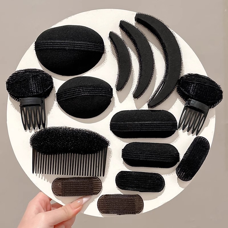 Cabello flojo artefacto alto cráneo alto invisible almohadilla de cabello colapsado cabeza de cabello plano clip de cabello de raíz de mar pinzas de cabello tocado