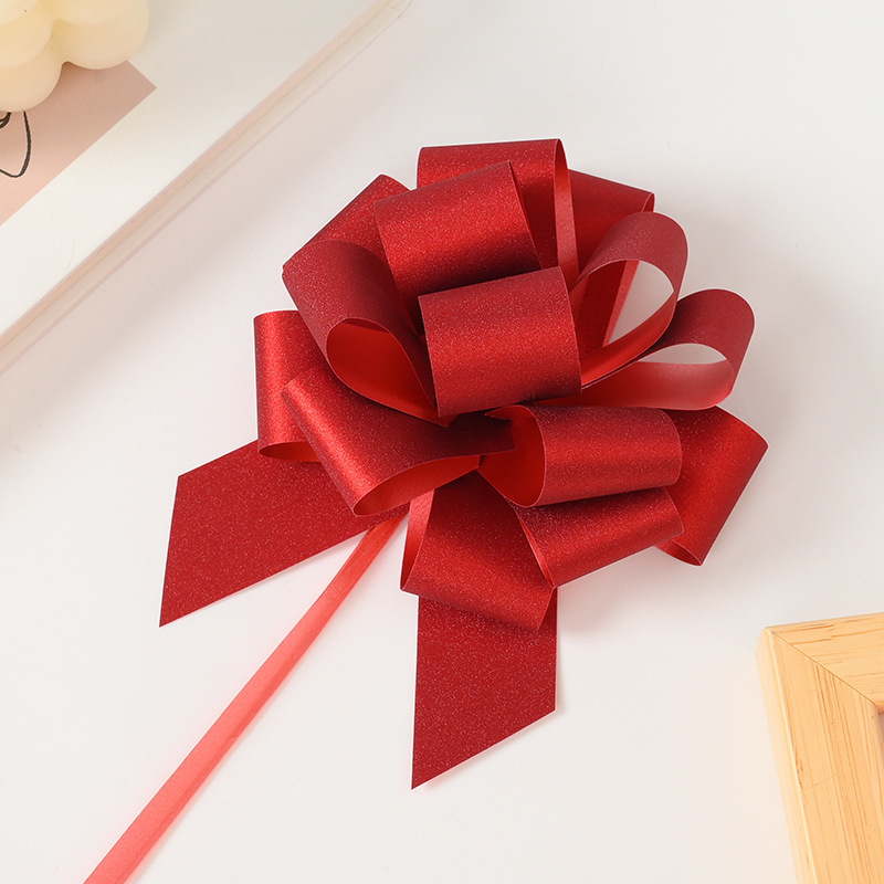 Venta caliente transfronteriza 30 flores de bola de película de cebolleta decoración de regalo de vacaciones de Navidad color de cristal cebolla bola de flor de la cinta