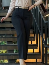 X 33141 Cute Patchwork High Waist Pants �ɐ�ƴ�N�Lѝ ��