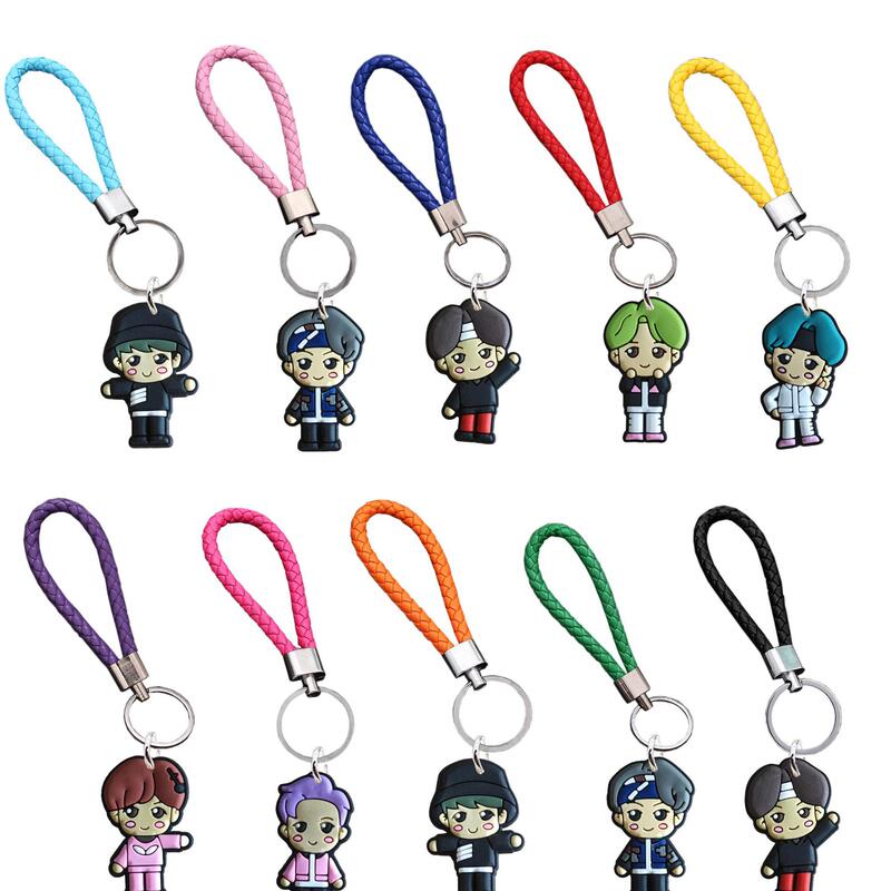 Amazon Bulletproof Youth League Series Creative Braided Rope Keychain Dunhuang Creative Car Pendant Creative Key