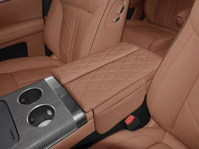 Huajing S Special Armrest Box Heightening Protective Cover Leather Storage Pocket Velcro Installation Matching Color Protective Cover (Armrest box pad) - huajing-s-sandalwood-brown