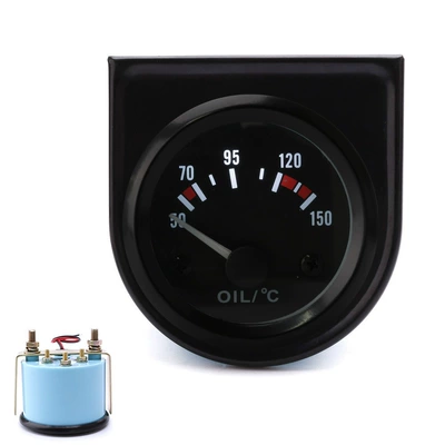 Avtomobil Modifikasiyası Yağ Temperaturu Göstəricisi 12V Universal Sensorlu 50-150 ° C