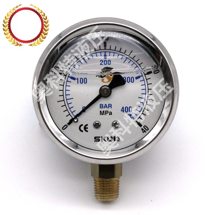 原装台湾协钢SKON耐震压力表 径出 60表盘 SKON充油式压力表