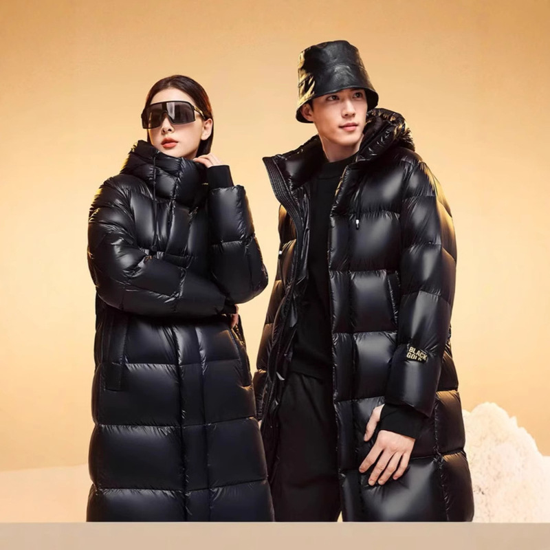 High-End Black Gold Goose down Jacket for Women, 2026 Winter New Style, Extended Length, Thickened down Jacket, Couple's Style, Warm Coat High-End Black Gold Goose down Jacket for Women, 2026 Winter New Style, Extended Length, Thickened down Jacket, Couple's Style, Warm Coat
