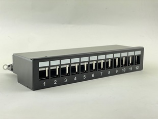 12-port Air Port Desktop Terminal Junction Box Patch Panel Shielded Air Patch Panel 12-port Shielding Module