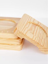 TXHR实木铁板木板垫隔热木垫烧烤石碗石锅垫板砂锅底座托盘 防烫