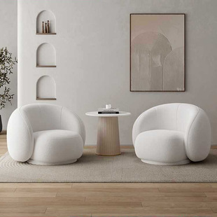 Simple Modern Sofa Chair Nordic Light Luxury Single Sofa Clothing Store Reception Negotiation Internet Celebrity Rest Area Creative