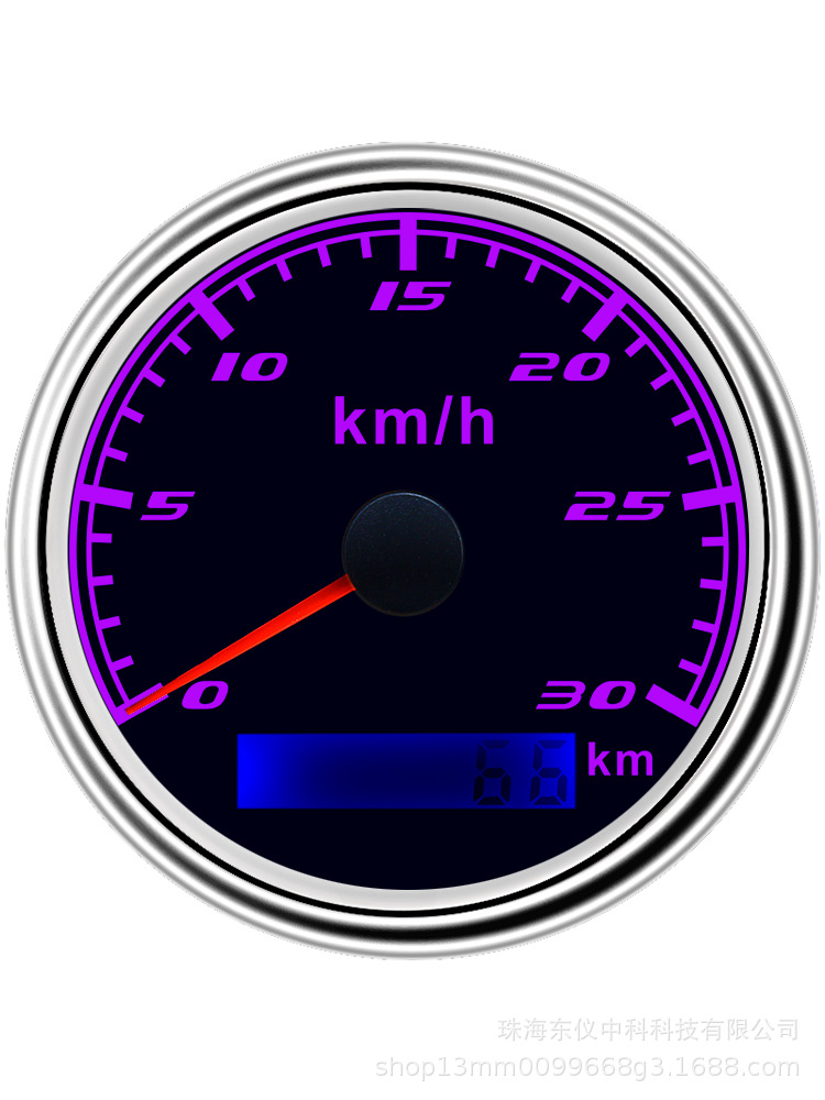 Gps Speedometer 30Km Gps Speedometer 12/24V Universal Engineering Vehicle Pulse Gps Odometer Speedometer