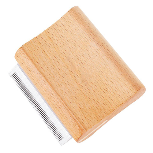 Pet supplies, equestrian shaver, dog hair removal comb with wooden handle, stainless steel hair removal needle comb, horse brush, cat comb