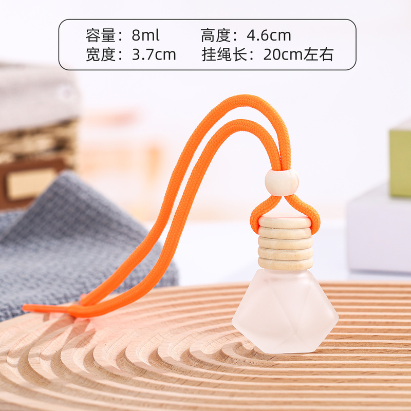 卸売りスポット車載香水瓶ストラップ8ml 10ml 15ml空香水アロマボトル自動車空気清浄剤|undefined
