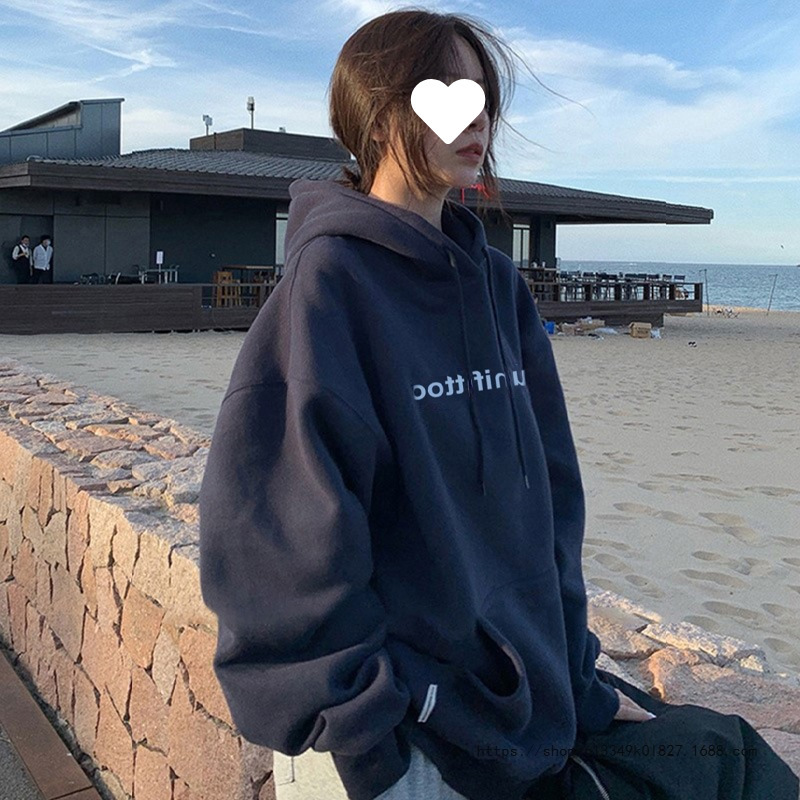 Early Autum Hooded Oversize Sweatshirt Sports Jacket Trendy Ins Women's Spring and Autum 2025 New Popular Autum and Winter Clothing