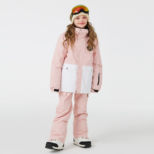 New Children's Ski Suit suit Boys and Girls Winter Outdoor Waterproof Warm Thickened Children's Ski Suit