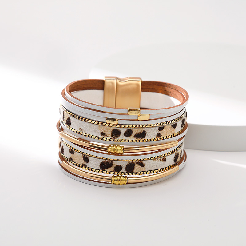 Bohemian Geometric Pu Leather Braid Womenu0027S Bracelets